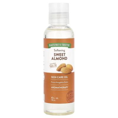 Skincare Oil, Softening Sweet Almond, Unscented, 4 Fl Oz (118 Ml)