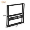 8-Hole Wall-Mounted Metal Billiard Cue Rack