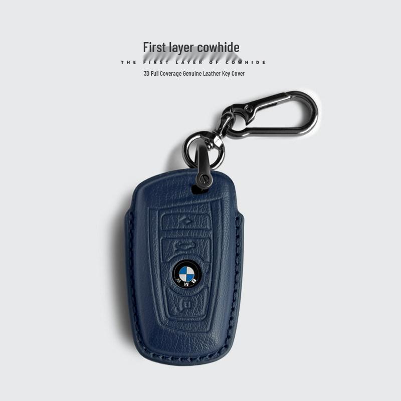 Originální kožené pouzdro na klíče pro starší modely BMW: Řada 3 GT, Řada 5, X1, X2, X3, X4, X5, X6
