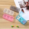 Portable 3Grids Pill Case Plastic Pill Storage Box Holder Organizer Medicine Box  Evening