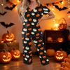 Women Two Piece Halloween Print Lounge Set Short Sleeve Top with Capri Pants Casual Pajama Set for Relaxed Fit
