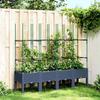 Planter with Trellis Blue Gray 160 X 40 X 142.5 Cm PP