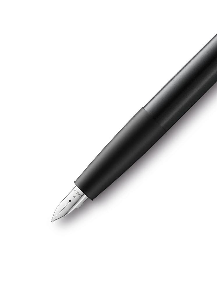 LAMY Aion Fountain Medium Officially Imported Pen, Nib, Black, L77BK-M, Dual-Use,