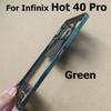 For Infinix Hot 40 Pro Middle Frame Front Bezel Faceplate Frame With Side Button Repair Spare Parts