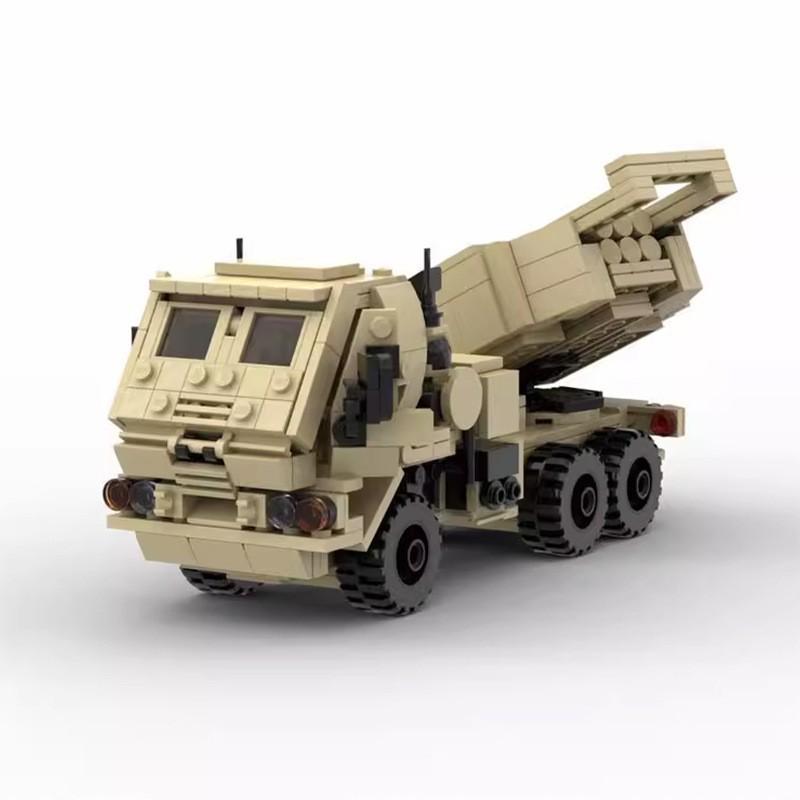 Military Hummer Vehicle 4x4 RG-M142 Building Blocks Toy Car Army Collect Kids Gift Mine Resistant