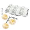 6 Cavity Mangosteen Silicone Molds Heat-Resistant Dessert Mold Mousse Cake Mold  Kitchen Bakeware
