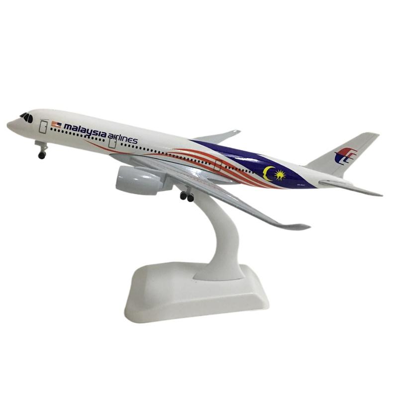 

20CM Malaysia Airlines Airbus A350 Aircraft Model Planel Airplane Metal Diecast Planes Collect Gifts