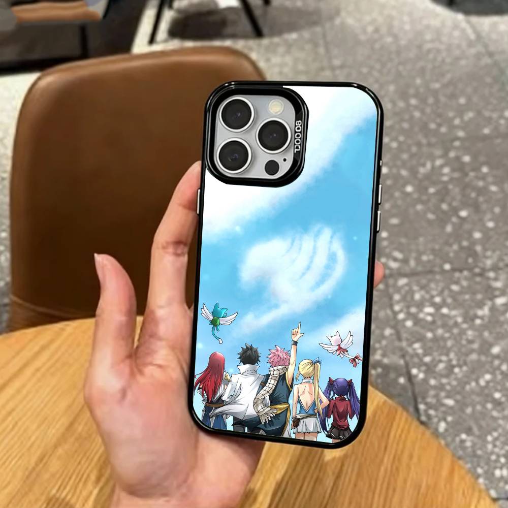 F-Fairy Tail Guild   Phone Case For iPhone17,16,15,14,13,12,11 Plus,Pro Max Colored Silver Plated Inside Cover
