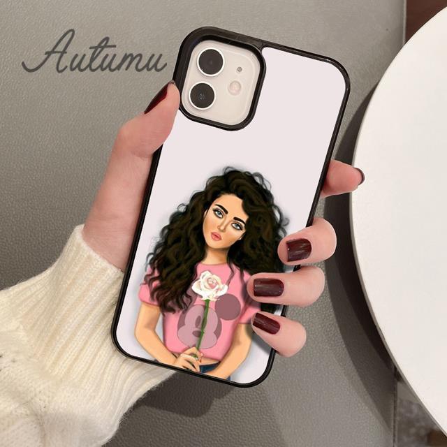 Brunette Blonde Girl Cute Phone Case for iPhone 11 12 13 14 Pro Max mini XR XS SE 2020 6S 7 8 Plus Samsung Galaxy S21 S22 Cover