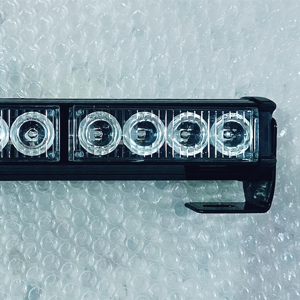 1Pcs 16 LED Strobe Light Car Truck Driving Safety Flashing Lamp Bar White+Green