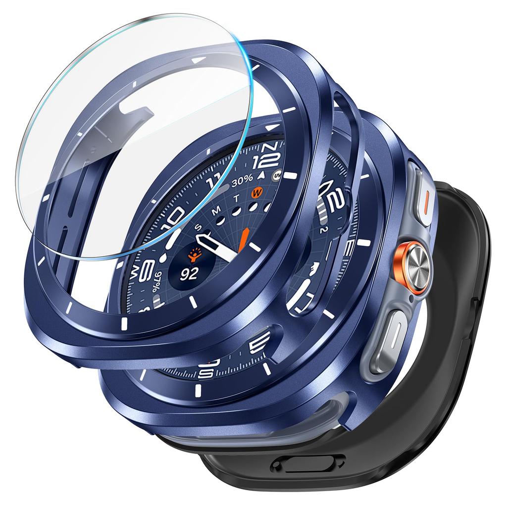 Metal Case+Tempered Glass Film for Samsung Galaxy Watch Ultra 2026 47mm Hard Protective Cover for Galaxy Watch Ultra Accessories