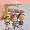 Neu 6 Stück Naruto PVC Figur Schlüsselanhänger Schlüsselring Spielzeug Anhänger Entzückendes Anime Cosplay Geschenk