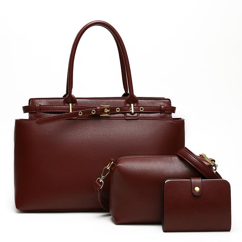Multi-piece Set, Mother and Child Bag, New Retro Multi-piece Set, Large-capacity Simple Commuter Bag for Women