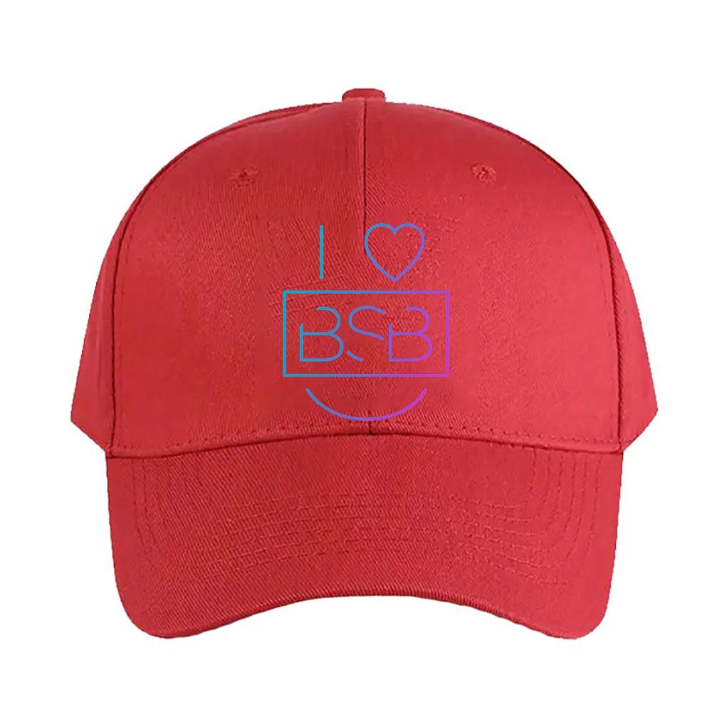 i love Backstreet Boys Caps Summer Adult Baseball Cap Adjustable with Curved Brim Duckbill Hat Protection Sun Hats