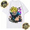 Dragon Ball 2026 New Hot Summer Z T-Shirt Goku Super Saiyan Street Graffiti Print Oversized Retro High Quality Tee for Men Women