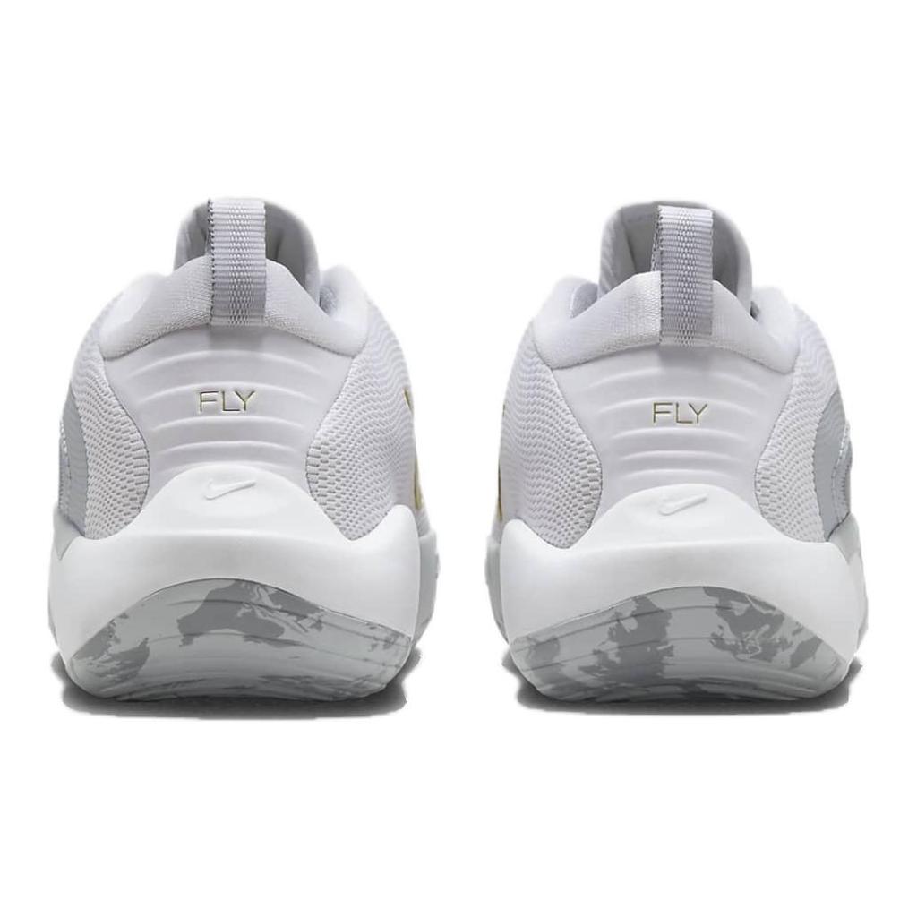 Nike ISOFLY Mesh Low top Basketball Shoes White/Cool Gray Unisex FN4384-100