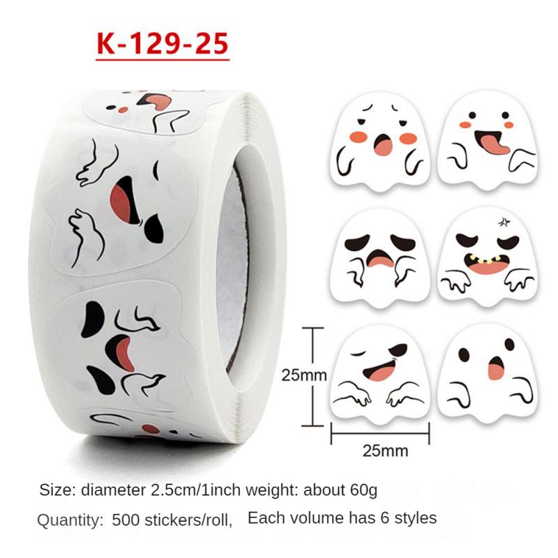 Ghost Sticker High Quality Spooky Pumpkin Carving Gift Wrap Stickers Unique Rich And Colorful Candy Halloween Stickers