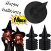 Halloween Witch Hat Kids Adults Halloween Party Cosplay Costume Props Decoration Black Wizard Cap Yard Hanging Witch Hat