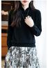 100% Australian Wool Retro Chinese Style Frog Button Sweater - Women's Thick Wool Base Layer for Autumn/Winter 2025.