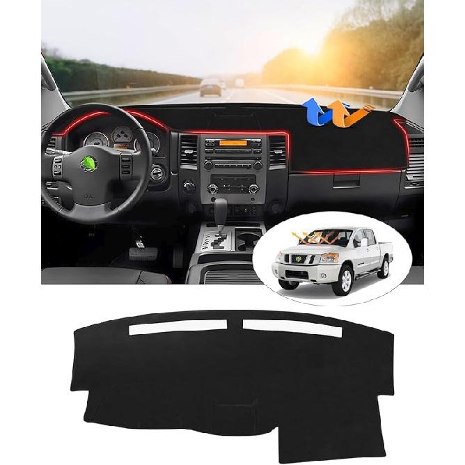 Cartist Dash Cover Compatible With Nissan Altima 2007 2008 2009 2010 2011 2012 Accessories Altima Dashboard Cover Mat Non-Slip Carpet Sunshield Glare