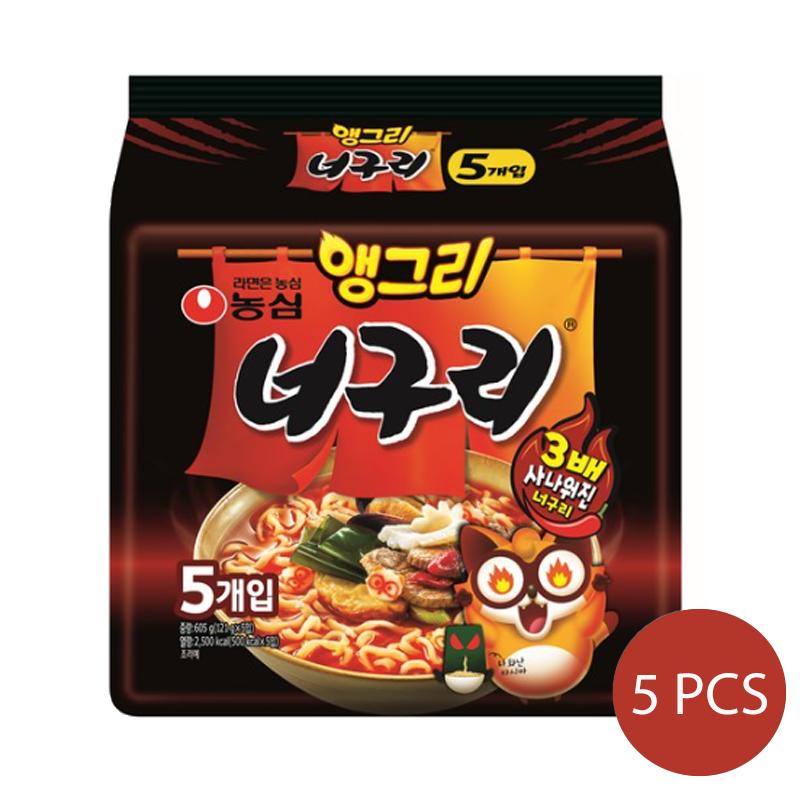 

Nongshim 3X Острая сердитая лапша Неогури Рамён с морепродуктами 120г (2 варианта) 1pack -5pcs