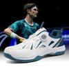 Men Badminton Shoes Leather Professional Men Tennis Shoes Lightweight Volleyball Shoes Sport Shoe Anti-Slip Training Sneakers