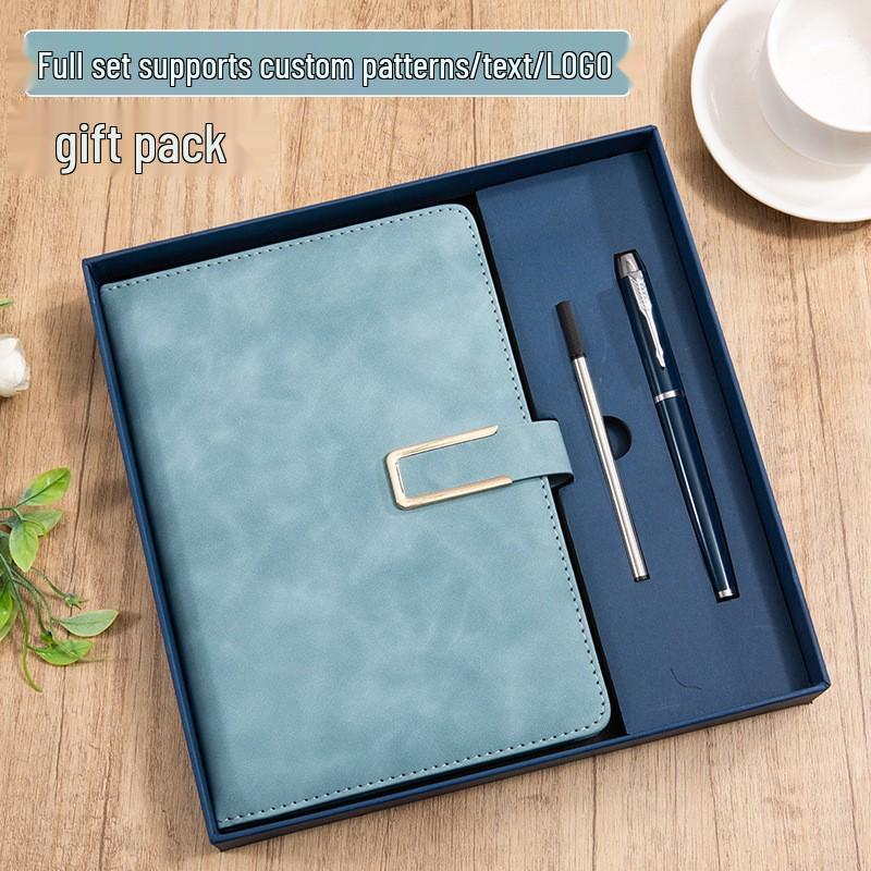 A5 Custom Logo Business Notebook Set - Premium Gift for Office Meetings