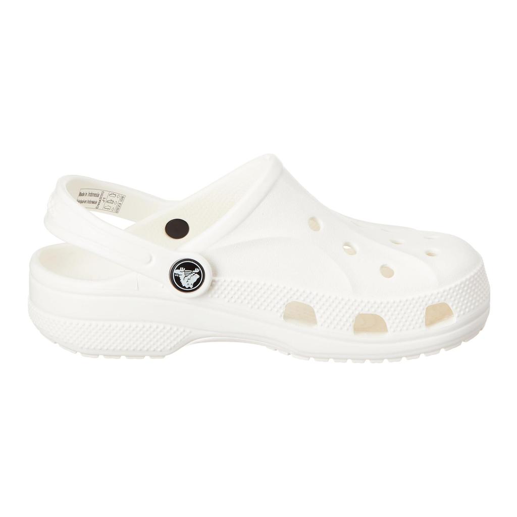 Crocs Baya Clog Comfortable Versatile Closed-Toe Beach Non-Slip Durable Sandals Kids Sandals White 207013-100