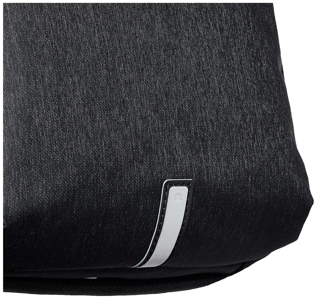 Ace Gene Men's Water-Repellent Body Bag, Size B, Fits SD Cards and 8-inch Tablets, Multi-Access Pockets, Limited Edition Color, Black