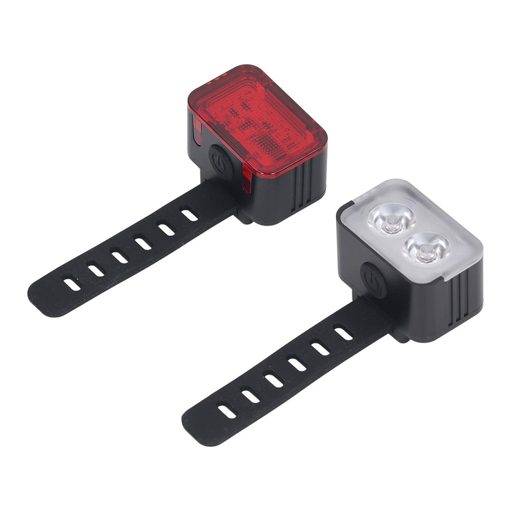 Bike Lights Rechargeable Bicycle Lights Set IPX6 Waterproof Bike Lights for Night Riding Cycling Safety Front Light LED