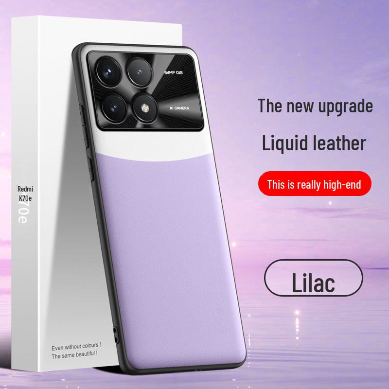 Redmi K70e Liquid Leather Case - Anti-Fall & Anti-Fouling Cover