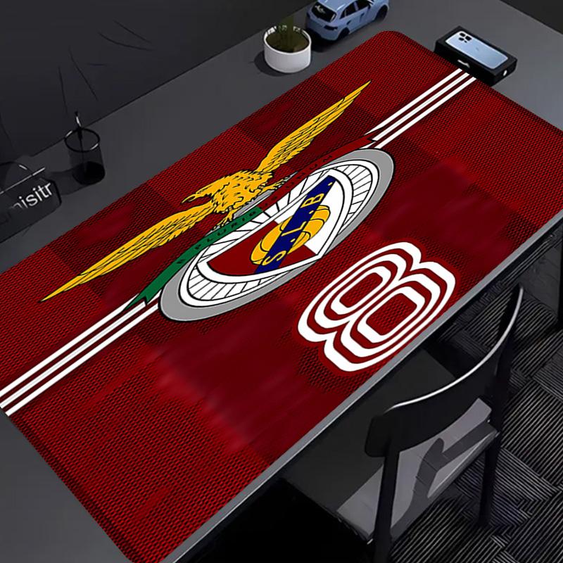 Sport Lisboa e Benfica Mouse Pad - Kaymaz Kauçuk Taban, İş, Oyun, Ofis ve Ev Kullanımı İçin Pürüzsüz Yüzey, Masaüstü Mouse Pad