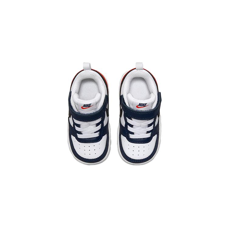 Nike Court Borough Low 2 BTV Casual Low top Skateboard Shoes White Blue Red Infant And Toddler DO7448-101