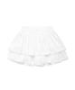PLUNASTUDIO Silky Lace Frill Skirt White