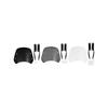 Motorcycle Wind Deflector Kit with Curved Retro Screen, Four Mounting Holes, Brackets & Fastener Hardware Set