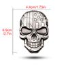 3D Autoaufkleber Premium Krieger Metall Auto Seitenkotflügel Heckklappe Totenkopf Emblem Abzeichen Aufkleber für jedes Fahrzeug LKW Auto Motorrad Wohnmobil