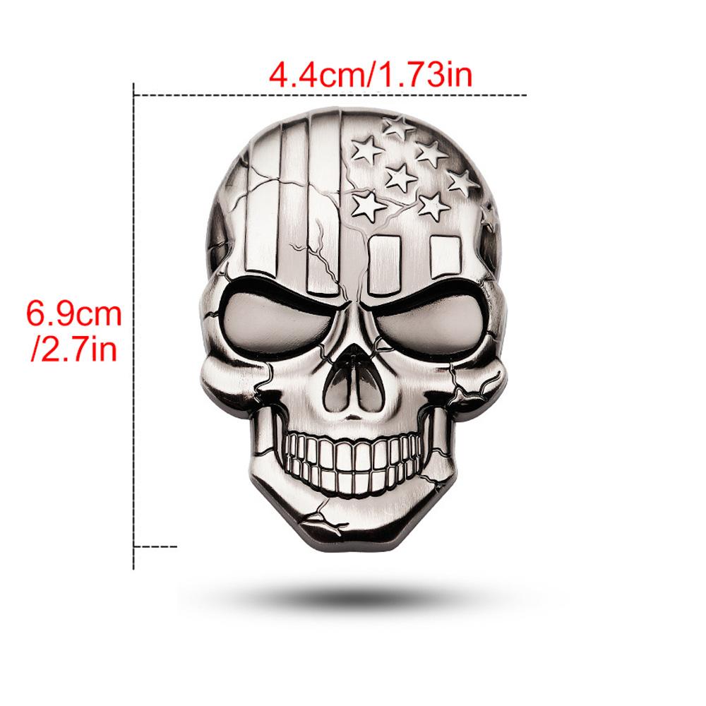 3D Autoaufkleber Premium Krieger Metall Auto Seitenkotflügel Heckklappe Totenkopf Emblem Abzeichen Aufkleber für jedes Fahrzeug LKW Auto Motorrad Wohnmobil