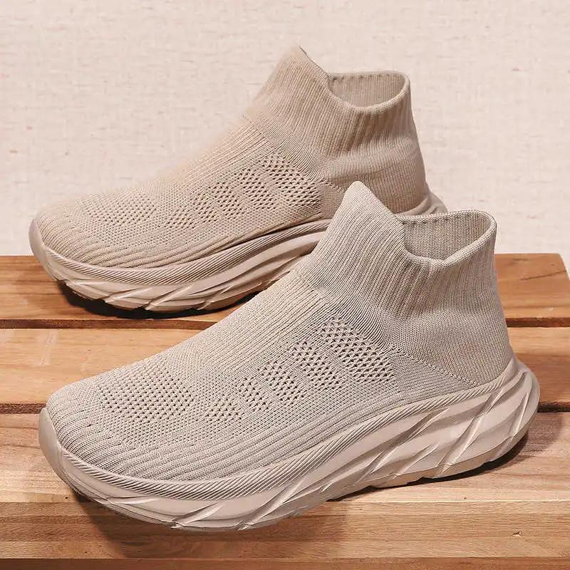 Fashion Lace-free Without Heel Casual Sneakers For Men Walking Ventilation Shoes Men Trainer Sports New Style Style Training Teniz