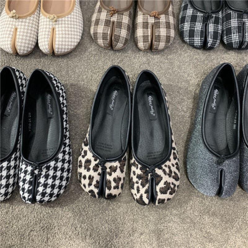 2025 spring and autumn new Doudou shoes women's shoes sub-toed pig's trotters shoes toes lazy horseshoe shoes flat single shoes autumn