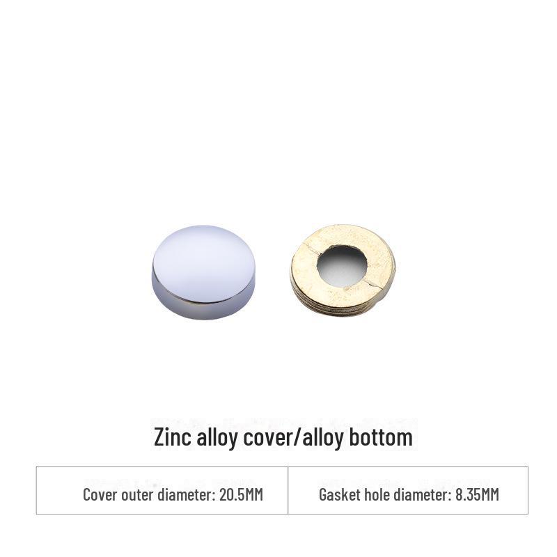 Curved Copper and Stainless Steel Decorative Mirror Nail Caps