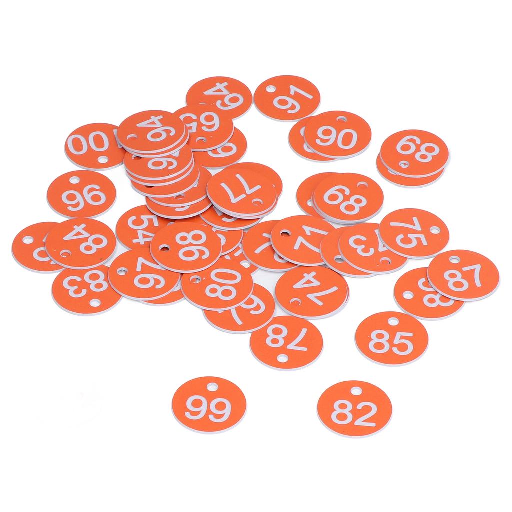 50 Stück Nummerierte Etiketten Rund Einfach Schön Bienenstock-Etikett Zuchtbedarf für Bienenzucht Tier