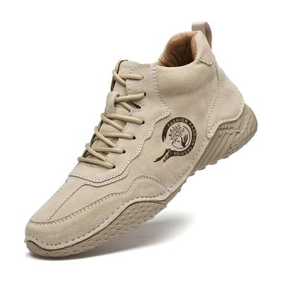 Leather Popular Men's Shoes High-top Cotton Shoes Men's Casual Shoes Winter Velvet Thickened Shoes Martin Boots Men's