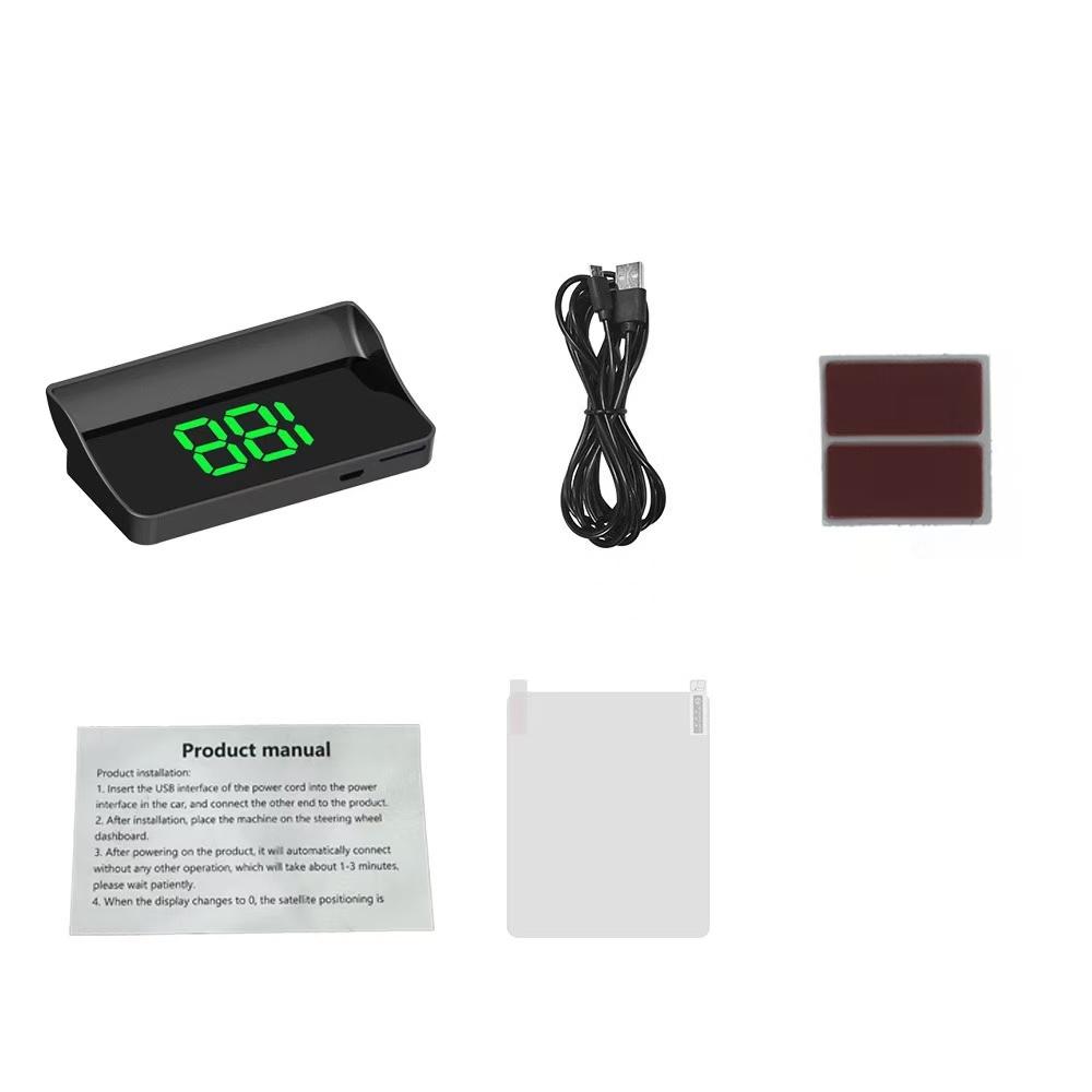 HUD Tachimetro GPS Universale, Head-Up Display con Grande Font Digitale, Plug & Play, Tracciamento Velocità Preciso Senza Salti per Tutti i Veicoli