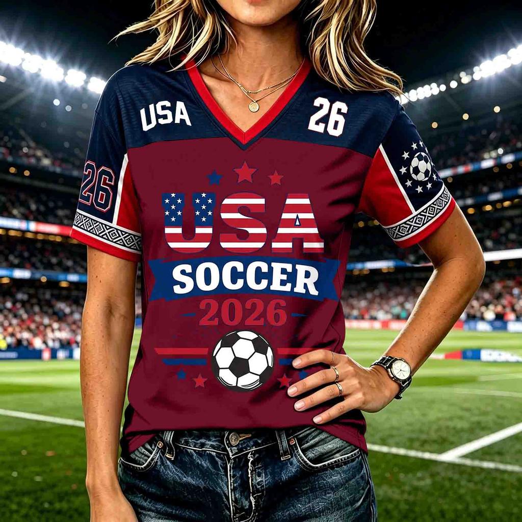 Women's Casual Letter Print Short Sleeve T-Shirt for Everyday Wear