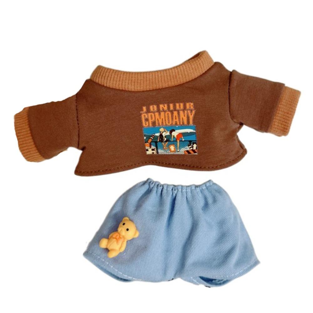 

1 комплект Шорты Хлопок Одежда для куклы Толстовка Одежда для плюшевой куклы 20 см Хлопковая кукла 1 set