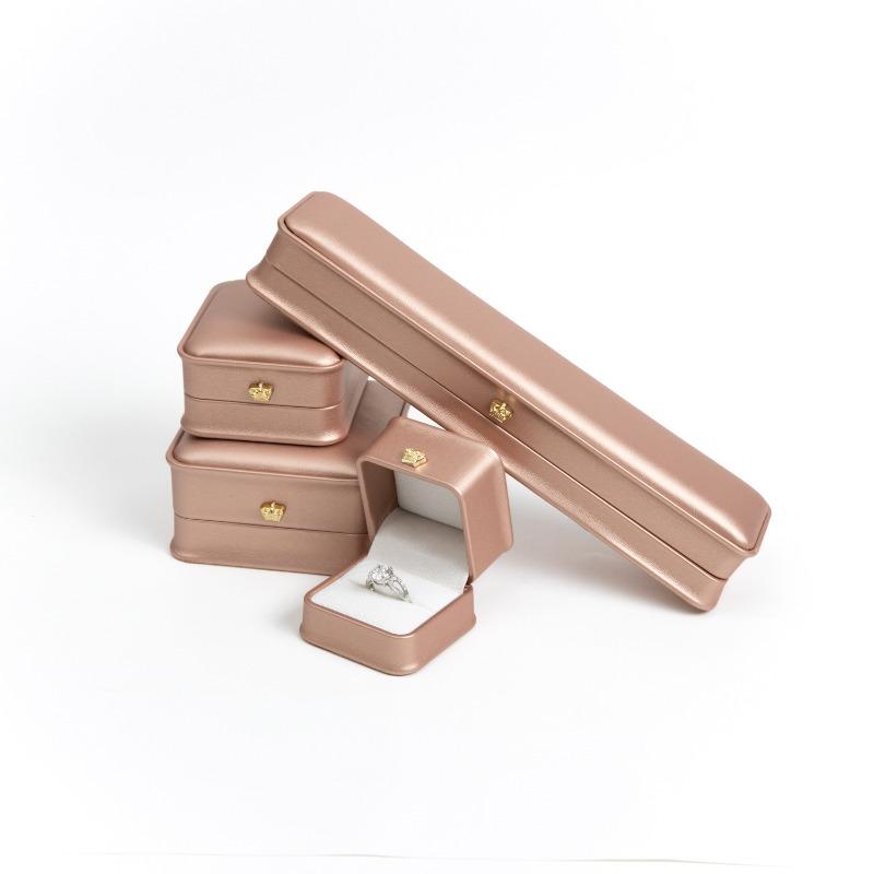 

Jewelry box, slim waist crown ring box, jewelry necklace box, premium pendant necklace box rose gold [crown]; ring box