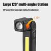 Portable Rechargeable LED Flashlight COB Work Light COB Hand Torch Magnetic Inspection Work Lights For Car Repair Household