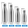 Single Wall Water Bottle 350ML 500ML 750ML 1000ML Stainless Steel Vacuum Flask Water Kettle Cola Drink Bottle For Travel Sports