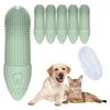 Hunde-Fingerbürste 6 Stück Weiche Silikonborsten Hunde-Zahnbürste zur Reinigung für Hundezähne