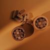 Small Woodpile Aromatherapy Flameless Walnut Diffuser - Creative Desktop Ornament & Birthday Gift